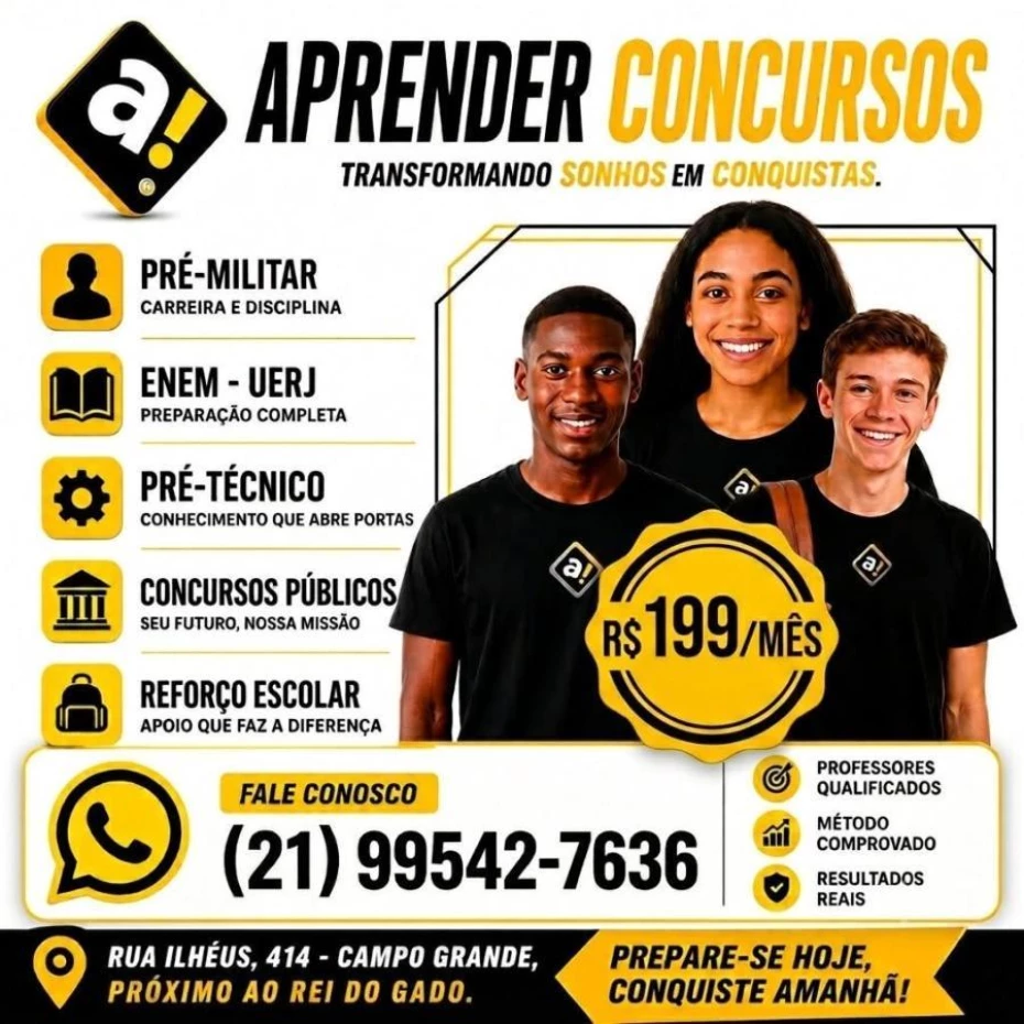 Foto 1:  — Aprender Concursos  -   Reforço Escolar 