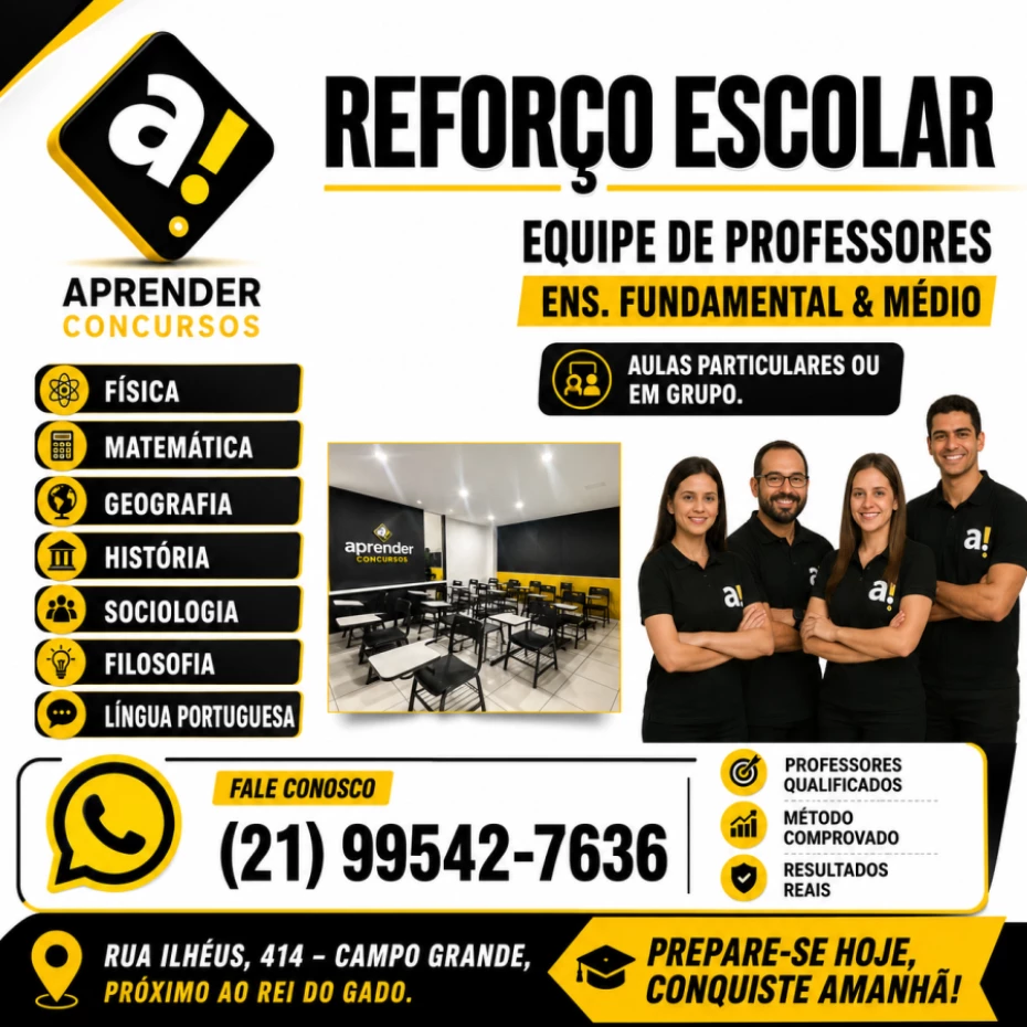 Foto 2:  — Aprender Concursos  -   Reforço Escolar 