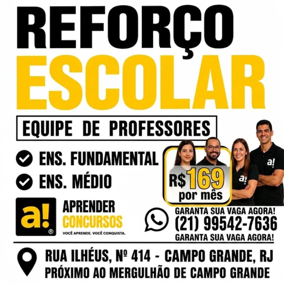 Foto 2:  — Aprender Concursos  -   Reforço Escolar 