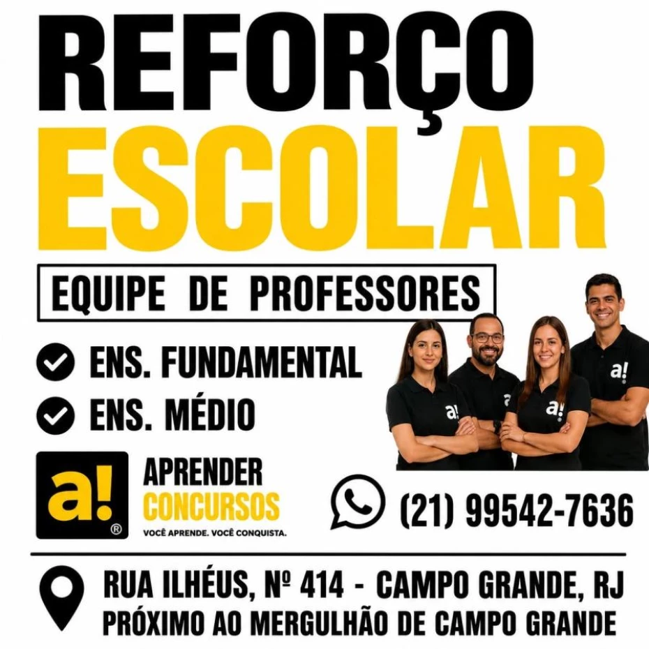 Foto 4:  — Aprender Concursos  -   Reforço Escolar 
