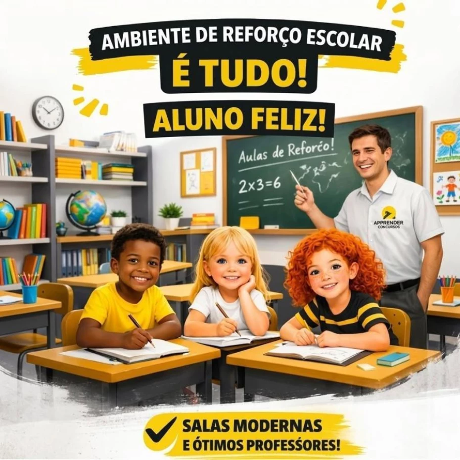 Foto 1:  — Aprender Concursos  -   Reforço Escolar 