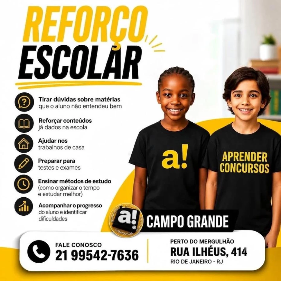 Foto 1:  — Aprender Concursos  -   Reforço Escolar 