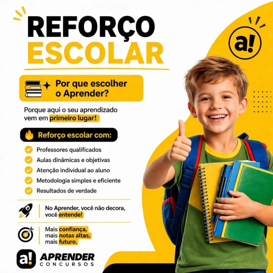 Foto 10:  — Aprender Concursos  -   Reforço Escolar 