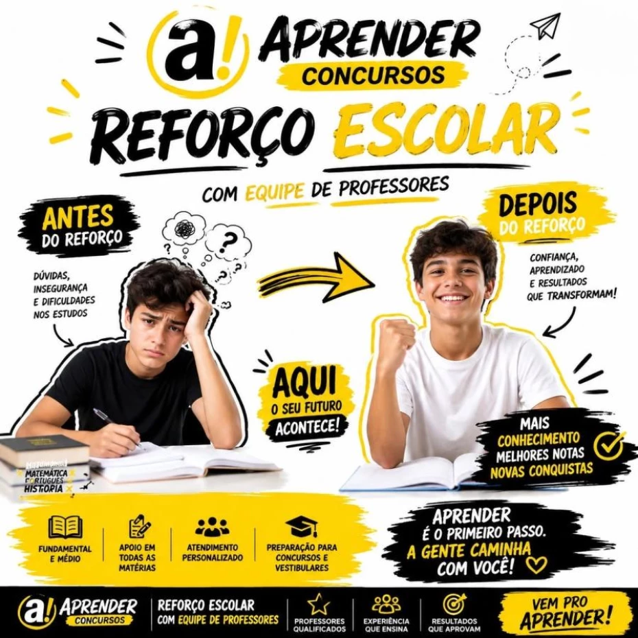 Foto 6:  — Aprender Concursos  -   Reforço Escolar 