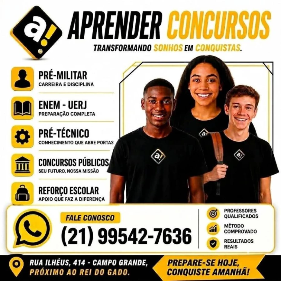 Foto 5:  — Aprender Concursos  -   Reforço Escolar 