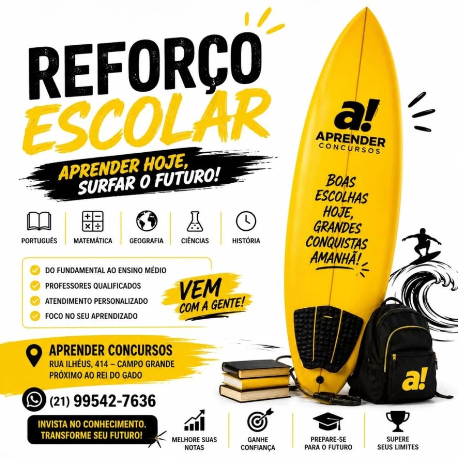 Foto 3:  — Aprender Concursos  -   Reforço Escolar 