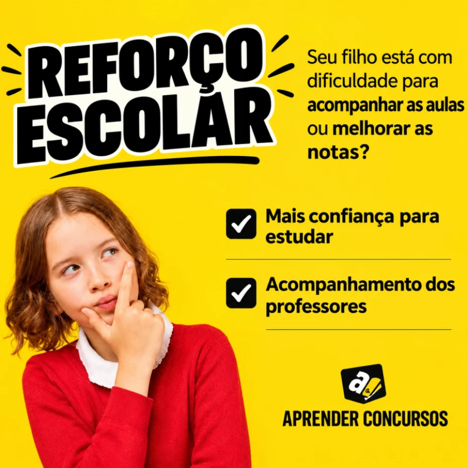 Foto 1:  — Aprender Concursos  -   Reforço Escolar 