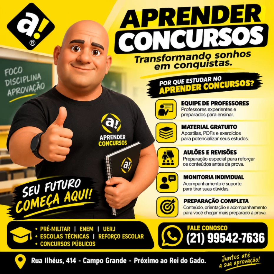 Foto 3:  — Aprender Concursos  -   Reforço Escolar 