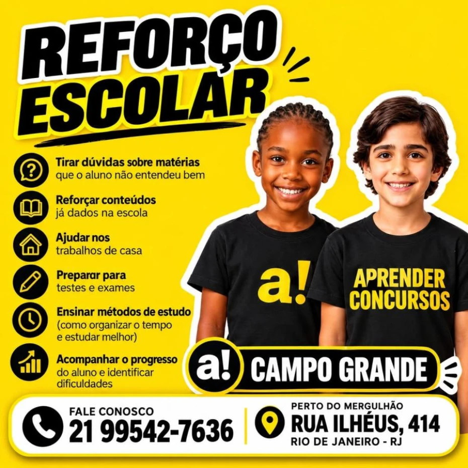 Foto 10:  — Aprender Concursos  -   Reforço Escolar 