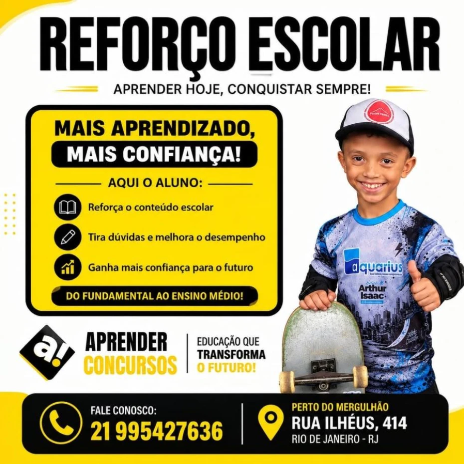 Foto 1:  — Aprender Concursos  -   Reforço Escolar 